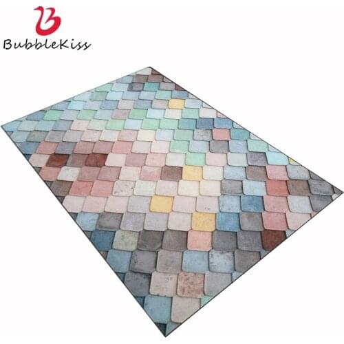 Bubble Kiss 3D Colorful Carpet For Living Room Geometric Plaid Pattern Modern Area Rugs Home Sofa Decoration Bedroom Floor Rugs