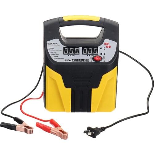 Car Motorcycle Charger LCD Display Voltage Automatic Identification Pulse Repair Jump Starter Booster US Plug