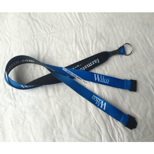 Safety Lanyard Custom 10MM Width Print Both Side Cheap ID holder Neck Lanyards Logo Text Accept Print Lanyards