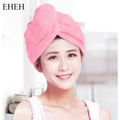 EHEH Quick Drying Cap Moon Shape Turban Microfiber Super Absorbent Bath Towel Hair Drying Wrap Quick Dry Hair Hat