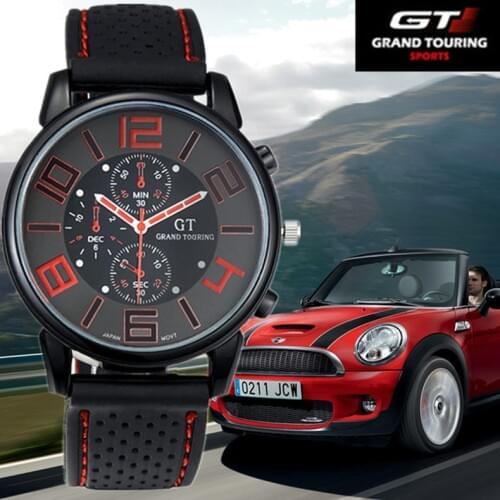 Quartz Watches Mens relogio masculino F1 GT Racing Watch male sports stylish silicone wristwatch casual erkek kol saati montre
