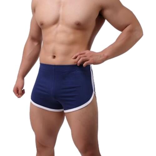 Summer Mens Running Short Quick Dry Cotton Shorts Men Training Bodybuilding Gym Run Sweatpants Sports 2018 Sides Split Jogging