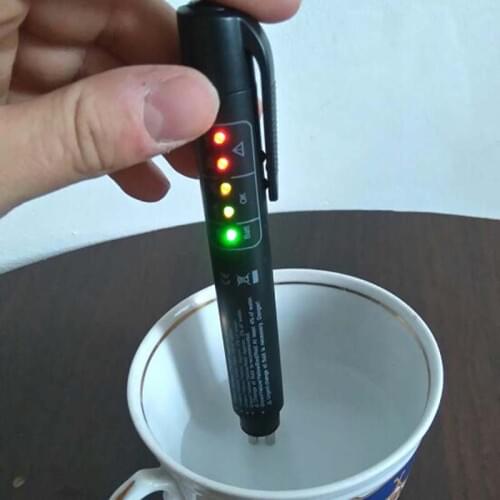 KWOKKER Mini Brake Fluid Tester Car Brake Fluid Digital Tester Pen Vehicle Auto Automotive Testing Tool Liquid Mini Tester Pen