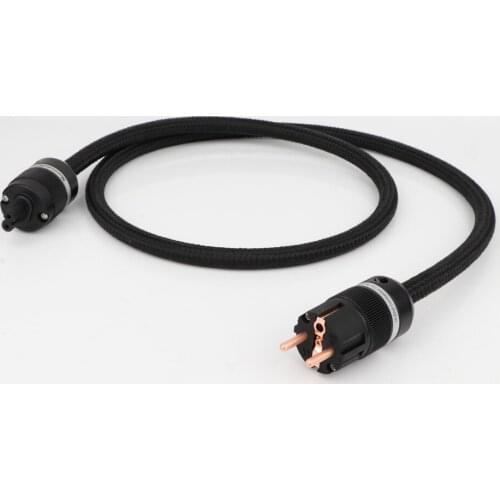 Monosaudio Tsunami Series P903 HiFi Power Cord Schuko Power Cable Hifi AC EU Mains Power Figure 8 IEC female plug Cable