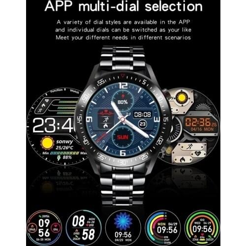 2021 New Steel Band Men Smart Watch Bluetooth Call Multifunction Mode Heart Rate Blood Pressure Waterproof Smart Watches For men