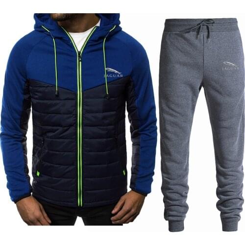 2021 Jaguar New Mens Womens Couple Fashion Hoodie + Sweatpants Suit Candy Color Pullover Spring Autumn Must-Have Hoodie+6