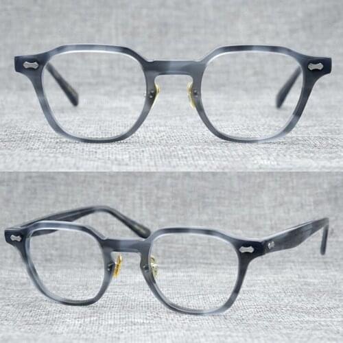 LKK Quality Acetate Vintage Myopia eyeglass frame traditional thick frame hand Japan Popular eyeglass men women frame glasses