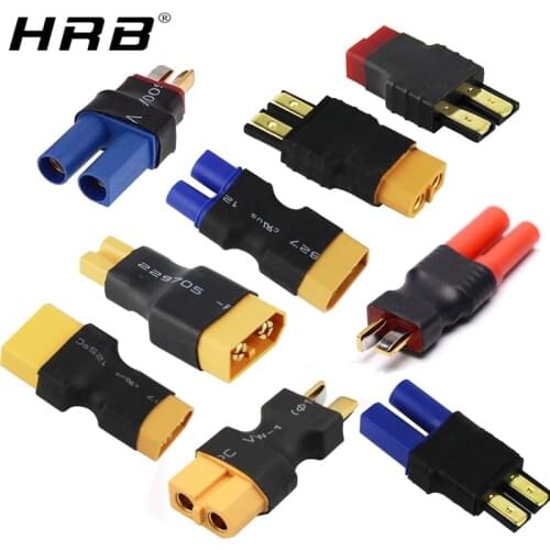 Amass Adapter XT60 to XT90 EC5 EC3 TRX T Deans XT30U Female Male Connectors 4.0mm Banana Plug RC Lipo Battery Control Parts DIY