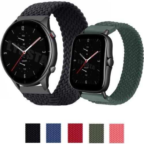20mm 22mm watch strap For Samsung Galaxy watch 46/42mm/Amazfit GTR 2 2e/GTS 2 2e/BIP S/Gear S3 frontier Sports nylon nato strap