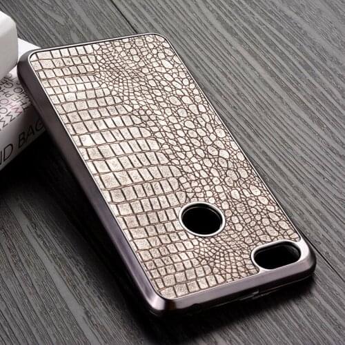 Luxury case for Xiaomi Redmi Note 5A prime soft Chromed TPU material & crocodile PU leather skin covers coque fundas