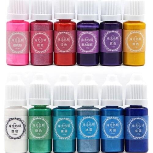 DIY Handmade AB Resin Glue Pigment Dye Epoxy Color Fine Material Pearlescent Powder Crystal Mold Accessories