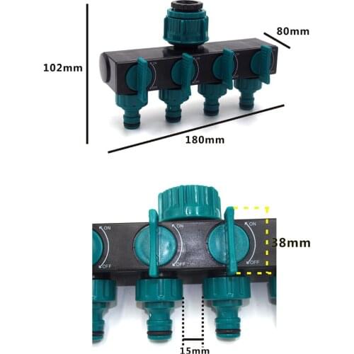 Hose Faucet Valve Plastic Wash Watering Gardening Verteiler Distributor