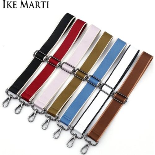 IKE MARTI 140cm Replacment Bag Strap For Handbag Women 2021 Shoulder Bag Strap Cotton Wide Belt Purse Crossbody Straps For O Bag