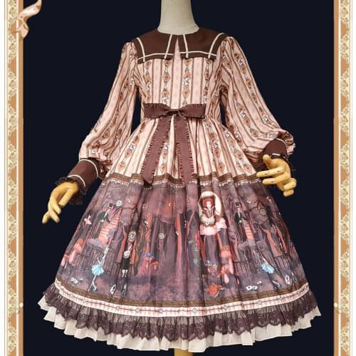 Dark Forest ~ Sweet Long Sleeve Lolita Dress by Infanta
