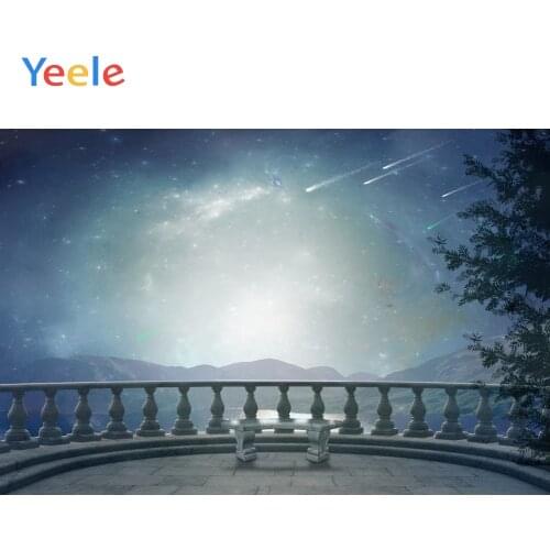 Mountain Night Starry Sky Fantasy Scene Scenery Baby Portrait Backdrop Vinyl Photography Background For Photo Studio Photophone