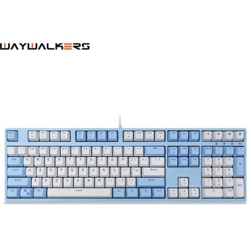 Waywalkers Mechanical Keyboard 87 108 keys Blue Switch Gaming Keyboards for Tablet Desktop Russian
