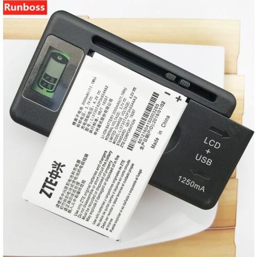2x Original 3000mAh Li3730T42P3h6544A2 Battery For ZTE MF286 MF96 MF96U Z289L T-mobile Sonic 2.0 Battery + 1x LCD Wall Charger