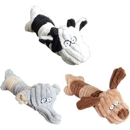 Bite Resistant Pet Dog Chew Toys For Small Dogs Cleaning Teeth Puppy Dog Squeak Plush Toy Playing Animals Pets Dogs Toys
