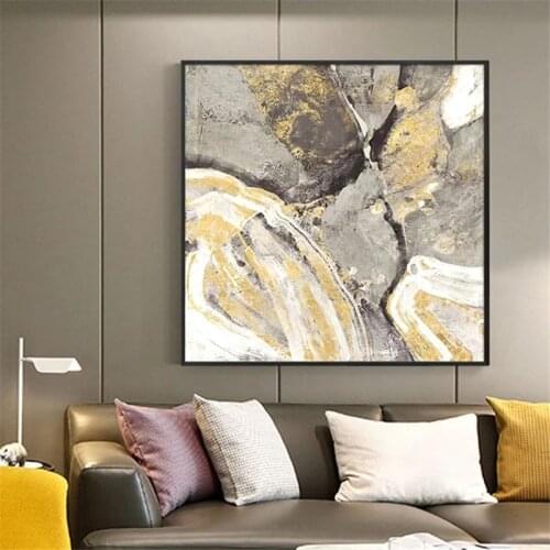 100% Handmade Painting Oil Painting Modern Simple Retro Abstract Art Picture For Living Room Modern Canvas Art High Quality