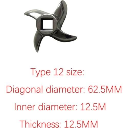 12#/22#/32# Professional Stainless Steel Meat Grinder Knife Powerful Mincer Blade Cutter for Meat Grinder Accessories
