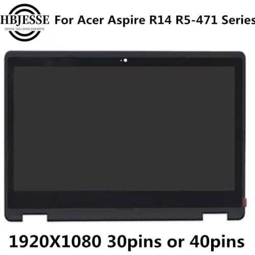 14" FHD LCD Touch Screen Replacement for Acer Aspire R14 R5-471 R5-471T-71W2 R5-471T-78VY R5-471T-79YN Assembly
