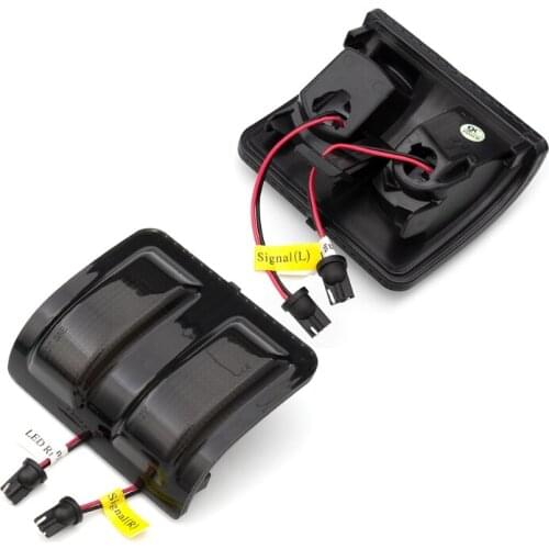2pcs LED Switchback Side Mirror Marker Running & Turn Signal Light Flowing Side Mirror Lights For 08-16 F250 F350 F450 D7YA