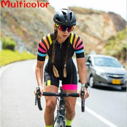 2020 Kafitt Womens Triathlon Short Sleeve Cycling Jersey Sets Skinsuit Maillot Ropa Ciclismo Bicycle Clothes Go Jumpsuit Kits
