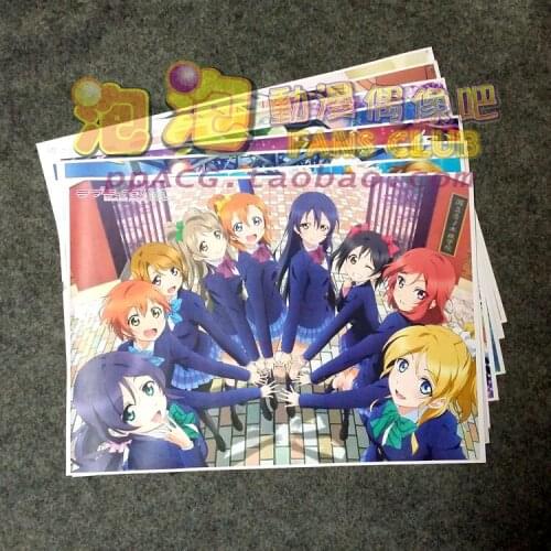 8Pcs Love Live Anime Picture Posters Figures Poster 42x29cm Toys for Wall Home Decoration Kids Adult Gift