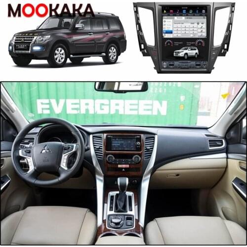 12.1" Vertical Screen Car Radio For Mitsubishi Pajero Sport V97 V93 Rockford 2016-2018 GPS Tesla Carplay Android Car Multimedia