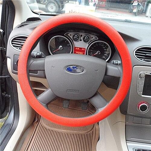 Four Seasons General Motors Silicone Steering Wheel Cover for SEAT Ibiza Leon Toledo Arosa Alhambra Exeo FR Supercopa Mii Altea
