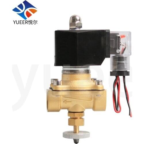 Electronic Automatic Drain Solenoid Valve Valve 24v Dc with Manual Emergency Switch Manual Water Brass 1 Piece Diaphragm General