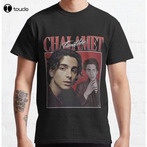 New Timothee Chalamet Classic T-Shirt Cotton Men Tee Shirt