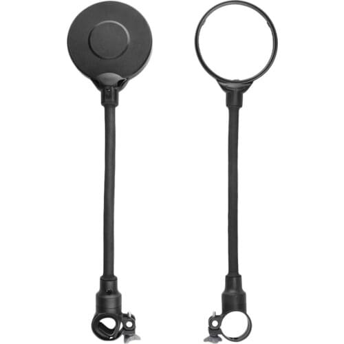 MTB Rearview Mirror Flexible Bicycle Safety Round Handlebar Mirror Replacement Conveninently and Simple Installation