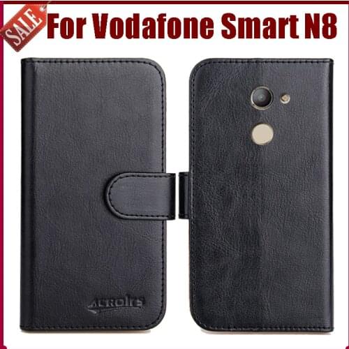 Hot Sale! Vodafone Smart N8 Case New Arrival 6 Colors High Quality Flip Leather Protective Cover Phone Bag