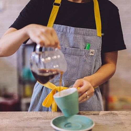 Cotton rinse striped denim skirt restaurant waiter coffee shop men and women overalls aprons