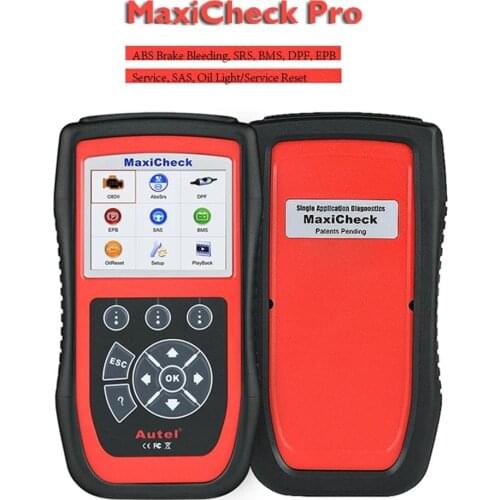 Autel MaxiCheck Pro OBD2 2 Auto Bleed Tool for ABS Brake Bleeding, SRS, BMS, DPF, EPB Service, SAS, Oil Light/Service Reset