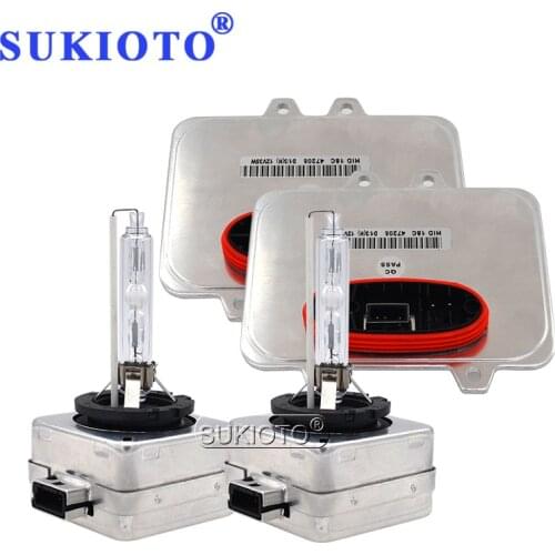 SUKIOTO OEM 5DV 009 610-00 5DV009610-00 5DV00961000 55W D1S Xenon Ballast Kit D1S D1R D3S D3R Xenon Bulb For X5 X6 Car Headlight