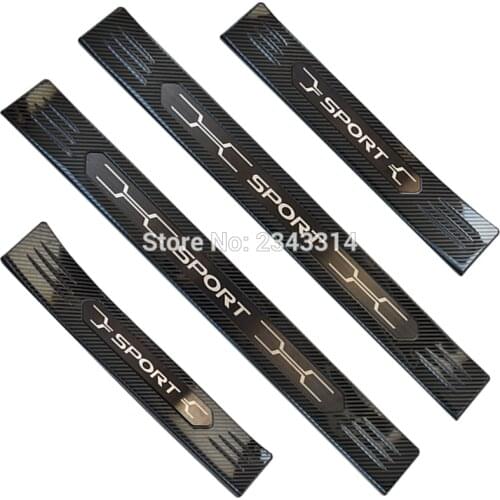 For Toyota RAV4 XA50 2019 2020 Stainless Scuff Plate Door Sill Protector Trim Kick Guard Pedal Cover Sticker RAV 4 Car Accessory