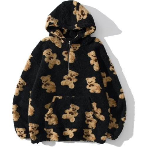 New 20 luxury High Men Classic Wool Bear Hoodies Hoody hooded Sweatshirts velvet Cotton Drake Thicken Fleece pullover #C37