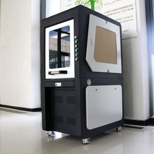Fully Closed Type 30W Raycus Fiber Marking Machine Co2 Laser Marking Machine Marking Metal Laser Engraver Machine