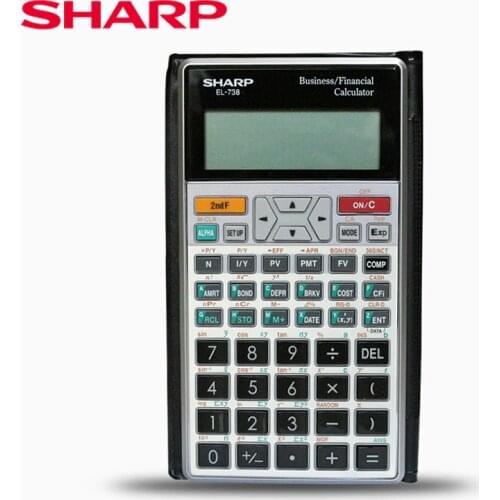 SHARP EL-738 Professional Financial Exam Calculator Financial Calculator Student Applicable Auxiliary learning