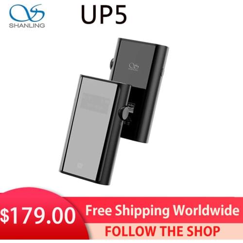SHANLING UP5 Dual ES9219C Chip Balanced Bluetooth Decoding USB DAC Headphone Amplifier 2.5/3.5/4.4mm DSD256 PCM 384Khz Decoder