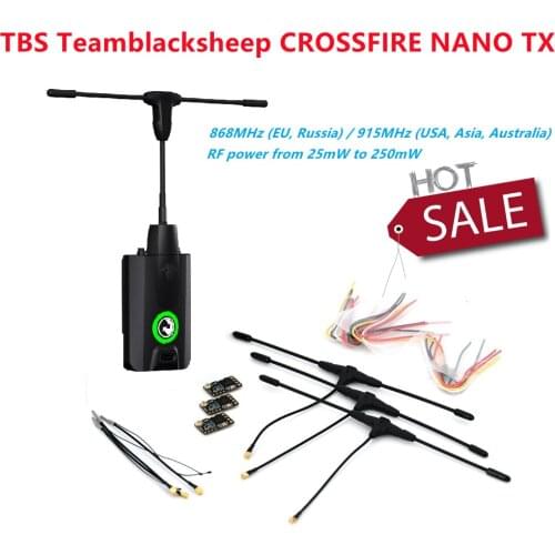TBS Teamblacksheep CROSSFIRE NANO TX 915Mhz 868MHz 250mW Long Range USB-C Connector RF Module for Frsky X-lite X9D Lite Radios