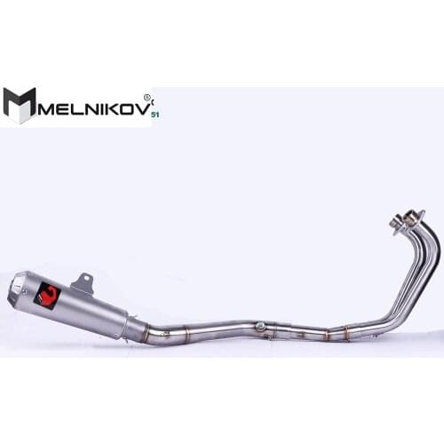 Motorcycle exhaust Full system contact pipe for YAMAHA MT03 MT-03 R25 R30 2014-2016 Slip On