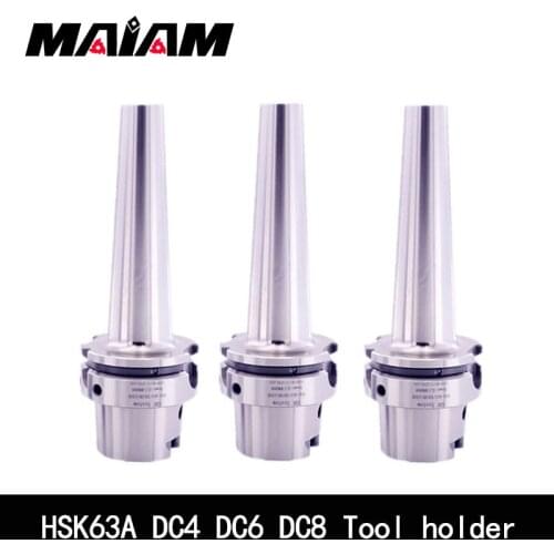 High precision HSK63A DC DC6 DC8 DC12 90L 120L 160L tool holder dc chuck for grinding milling cutter in CNC machining center