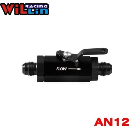 WILLIN - AN12 - 12 AN AN12 Shut Off Valve Fitting Aluminum Shut Off Valve Adapter WLPV72-12B