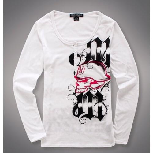 Womens MX BMX Tattoo Print Long Sleeve T Shirt USA Size XS,M,L(Faulty)