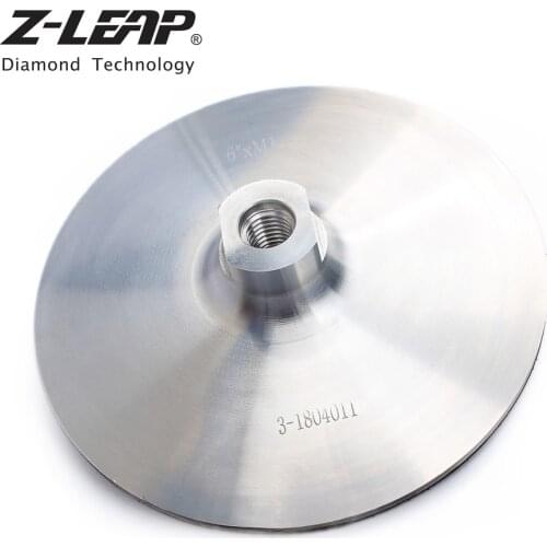 Z-LEAP M14 6" Polishing Aluminum Based Backer Pads Hook & Loop Sanding Pads Backing Disc Angle Grinder Polisher Abrasive Tools