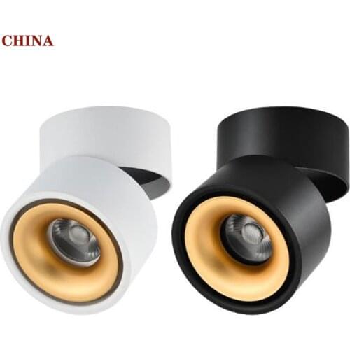 Dimbare Led Plafondlamp 8W/10W/12W/15W Led Opbouw Plafond Lamp, opvouwbaar En 360 Graden Draaibare Led Cob Spot Light