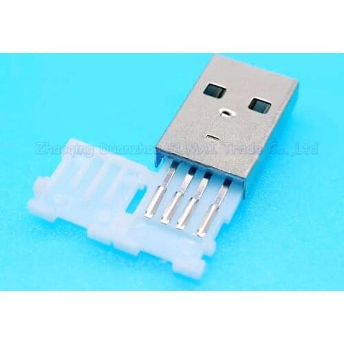 100pcs USB-A male plug Folding USB male plug connector